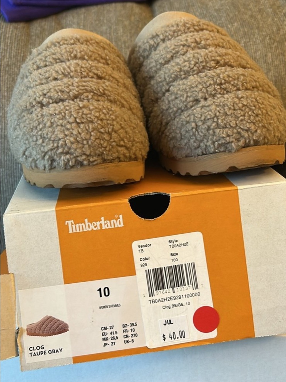 Timberland clogs women’s size 10